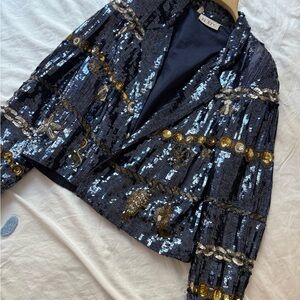 Vintage Sequin Embellished Jacket